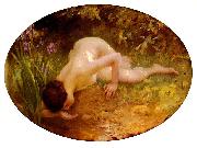 Charles-Amable Lenoir The Bather oil painting artist